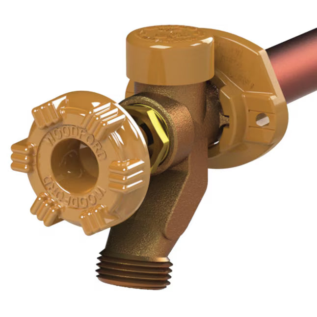Woodford 17CP-14-MH Model 17 Freezeless Anti-Siphon Wall Faucet, 1/2" MPT x 1/2" Sweat, 14-Inch, Metal Handle - Edmondson Supply