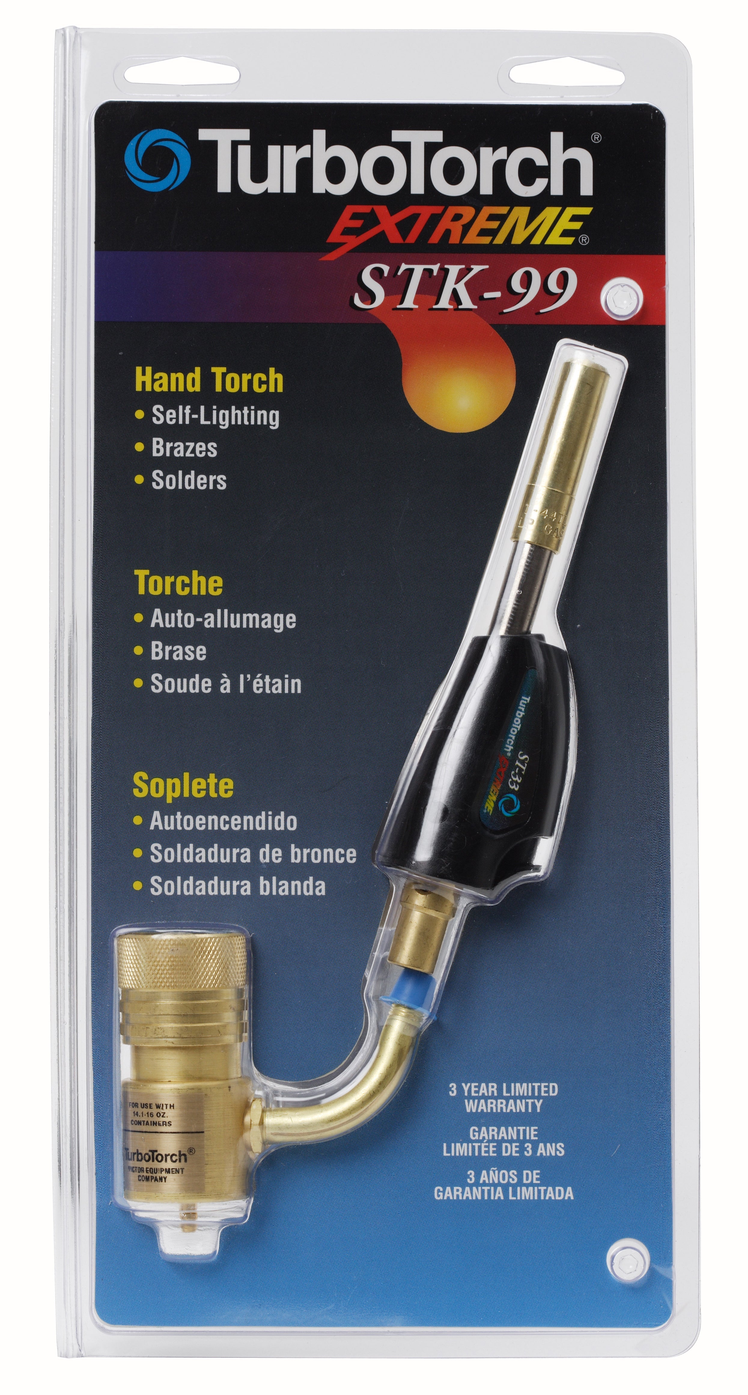 TurboTorch STK-99 Self-Lighting MAP-Pro & Propane Soldering Torch - Edmondson Supply