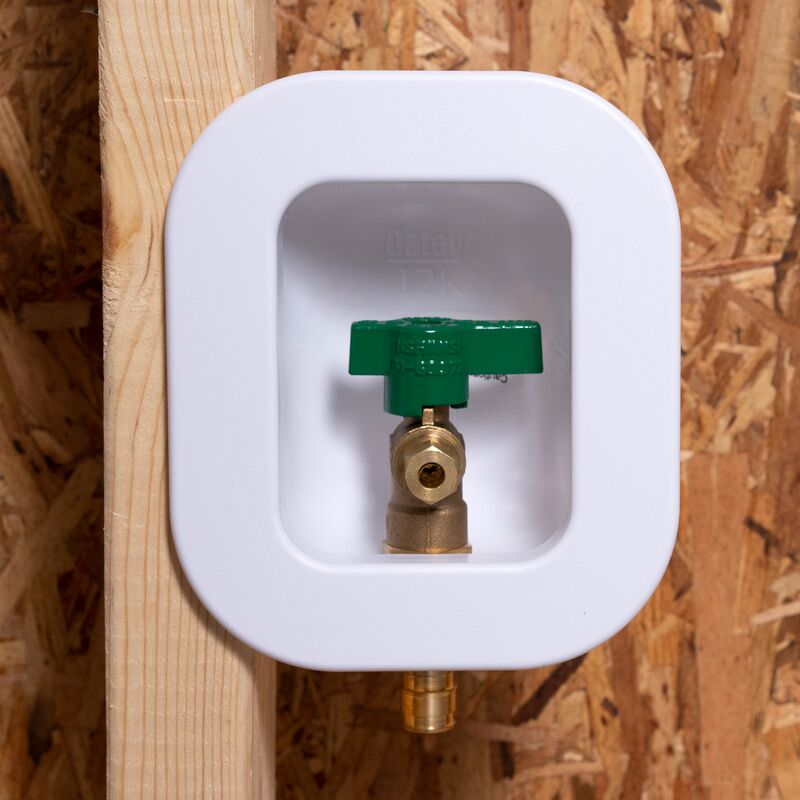 Oatey® 39132 12K, 1/4 Turn, F1960, Low Lead, Ice Maker Outlet Box - Edmondson Supply