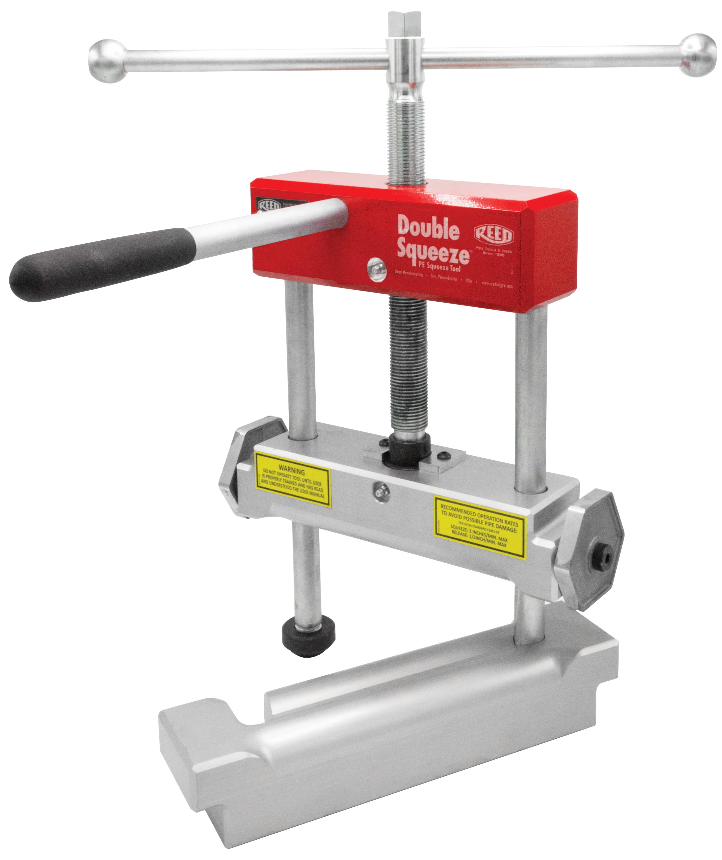 Reed Mfg PES4DB Double Squeeze™ PE Squeeze-Off Tool, Manual, 2" - 4" - Edmondson Supply