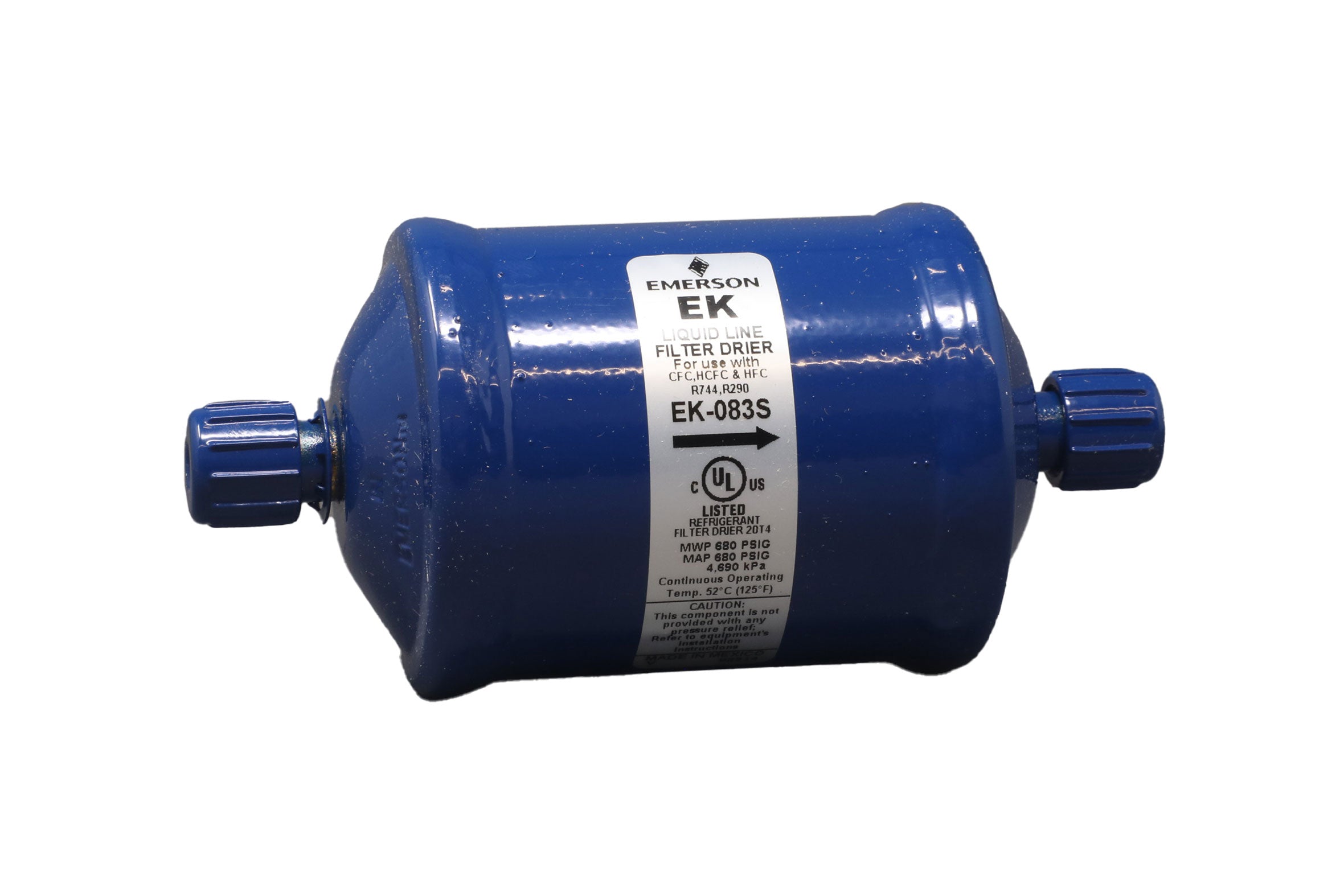 Copeland White-Rodgers EK 083S EK Series Liquid Line Filter Drier, 3/8” ODF Sweat (8 cubic inches) - Edmondson Supply