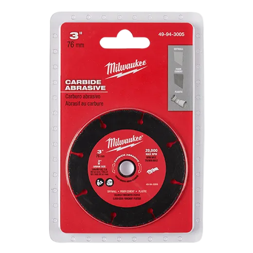Milwaukee 49-94-3005 3" Carbide Abrasive Blade - Edmondson Supply