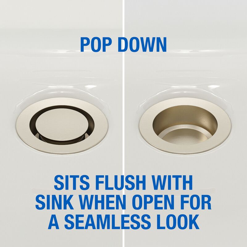 Dearborn 1000000451 Universal Pop Down® Sink Drain - Brushed Nickel - Edmondson Supply