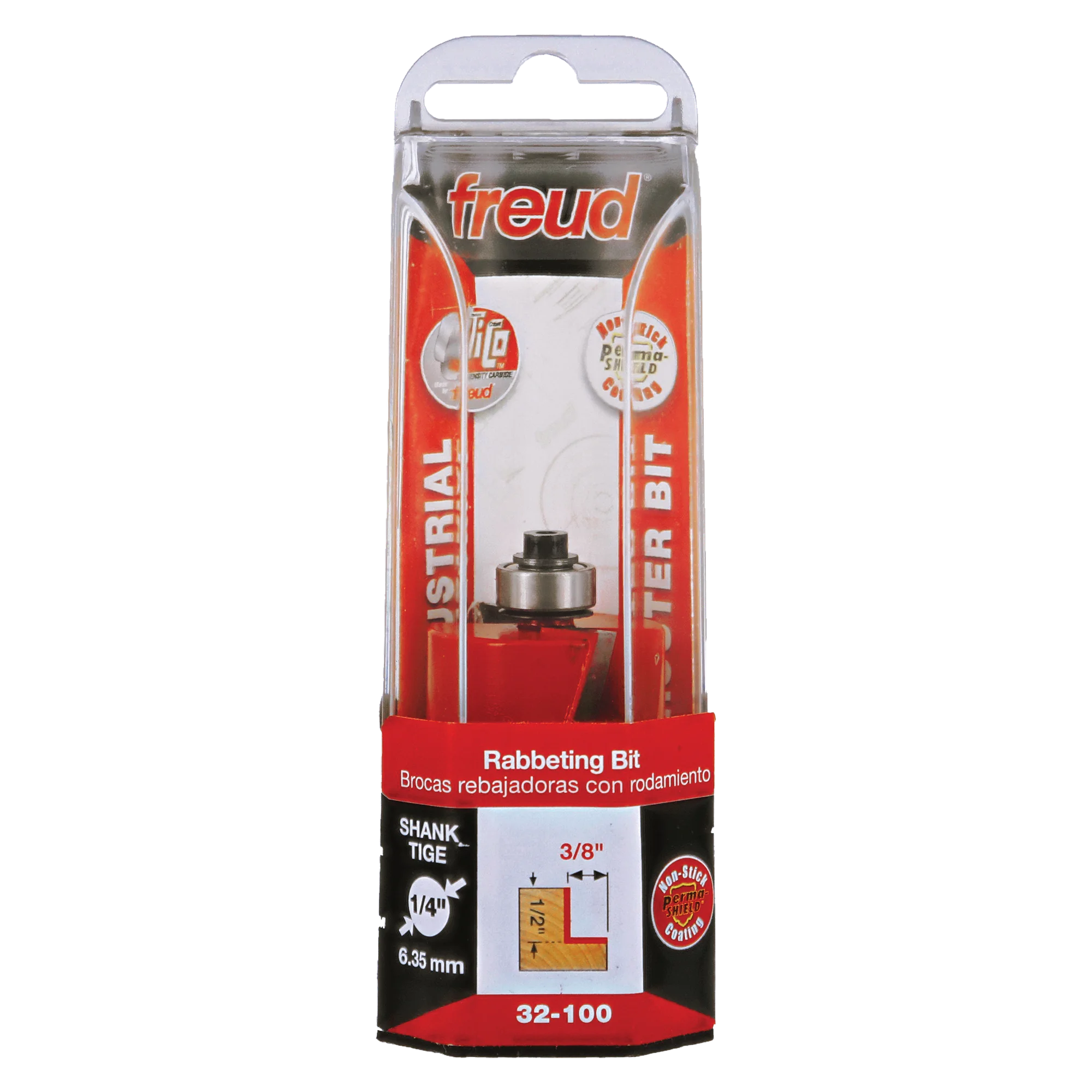 Freud 32-100 1‑1/4" Rabbeting Bit (Shank length- 1/2") - Edmondson Supply
