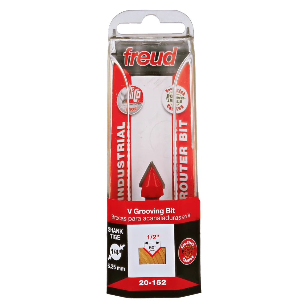 Freud 20-152 1/2" 60° V Grooving Bit - Edmondson Supply