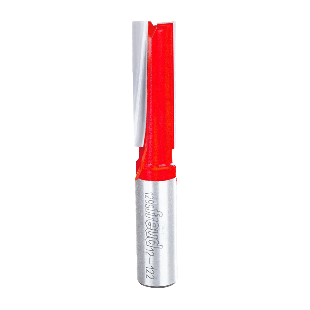Freud 12-122 1/2" Double Flute Straight Bit (Carbide Height 1-1/2") - Edmondson Supply