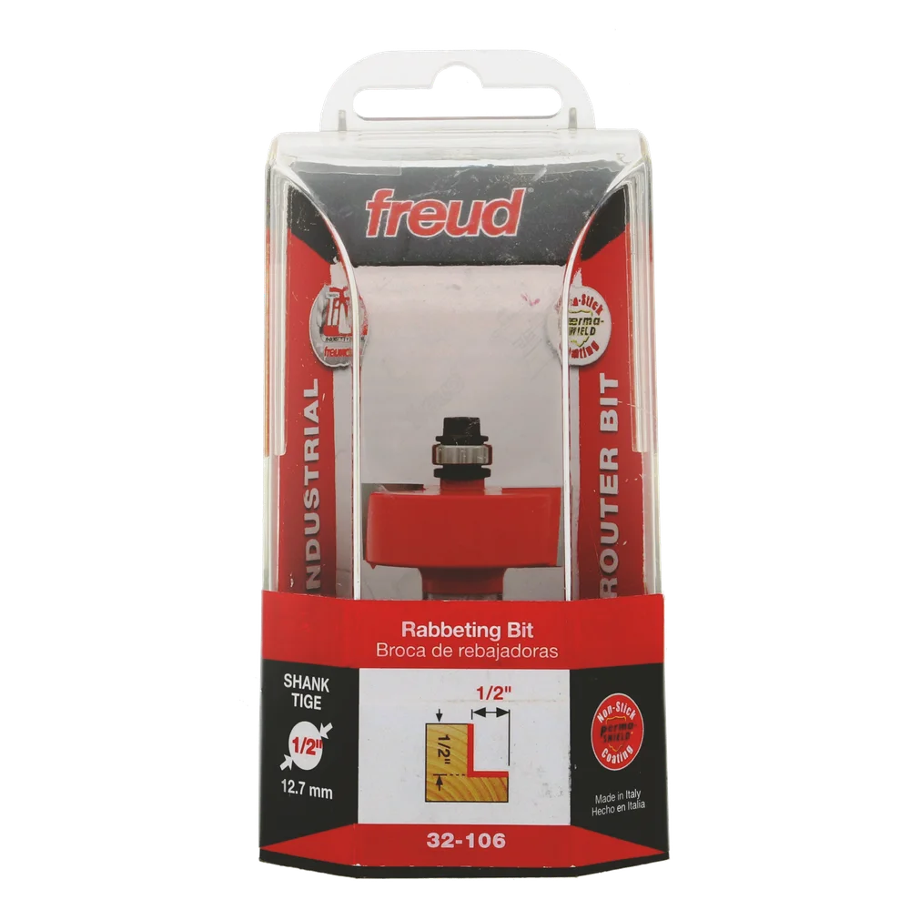 Freud 32-106 1‑3/8" Rabbeting Bit (Shank length- 1/2") - Edmondson Supply