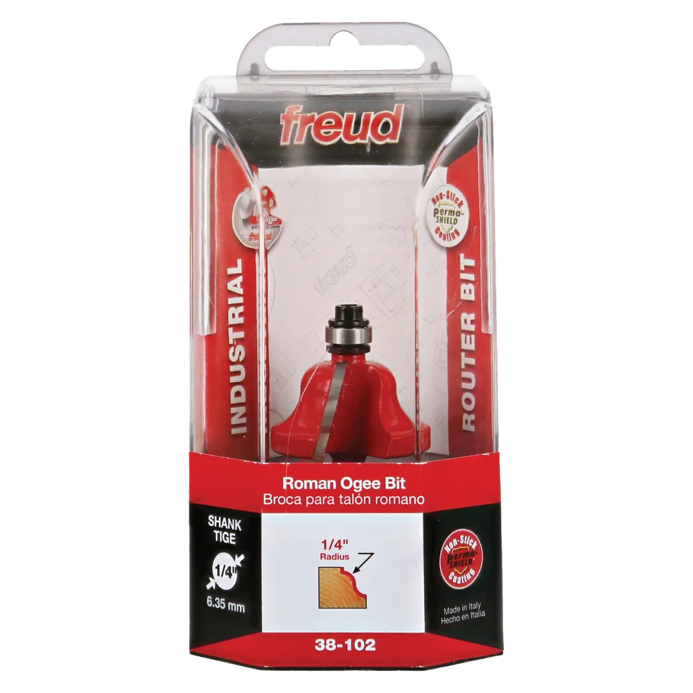 Freud 38-102 1-3/8" Roman Ogee Bit (Shank Dia. 1/4") - Edmondson Supply
