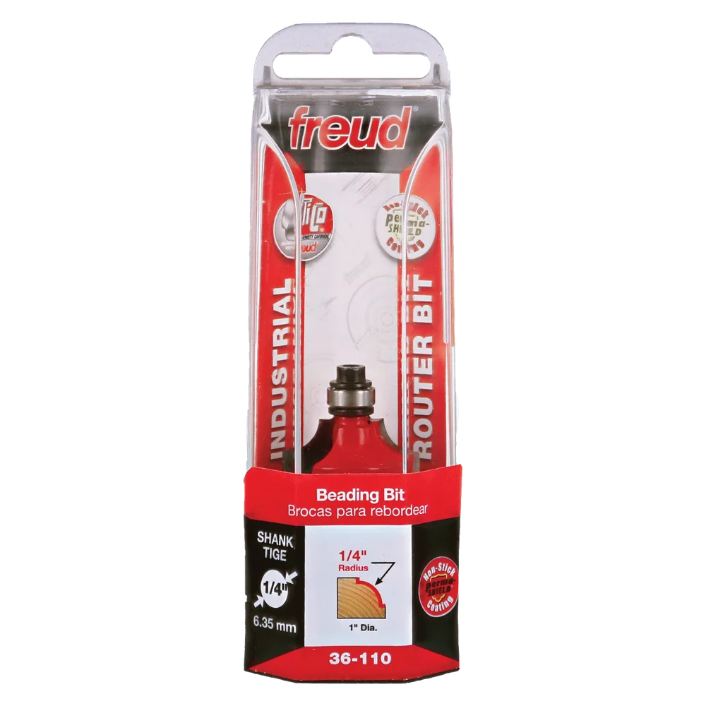 Freud 36-110 1/4" Radius Beading Bit (Shank Dia. 1/4") - Edmondson Supply
