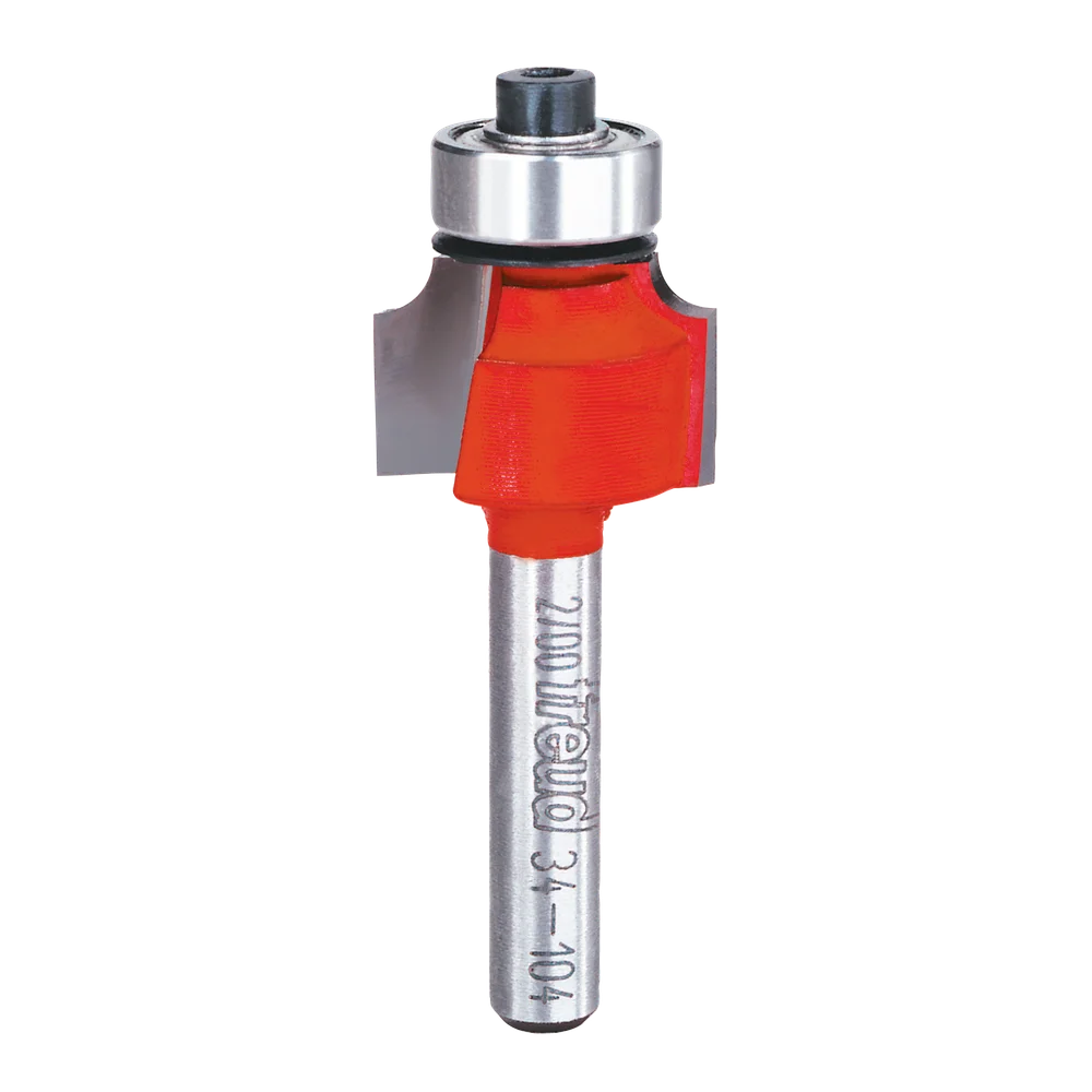 Freud 34-104 1/8" Radius Rounding Over Bit (Shank dia. 1/4") - Edmondson Supply