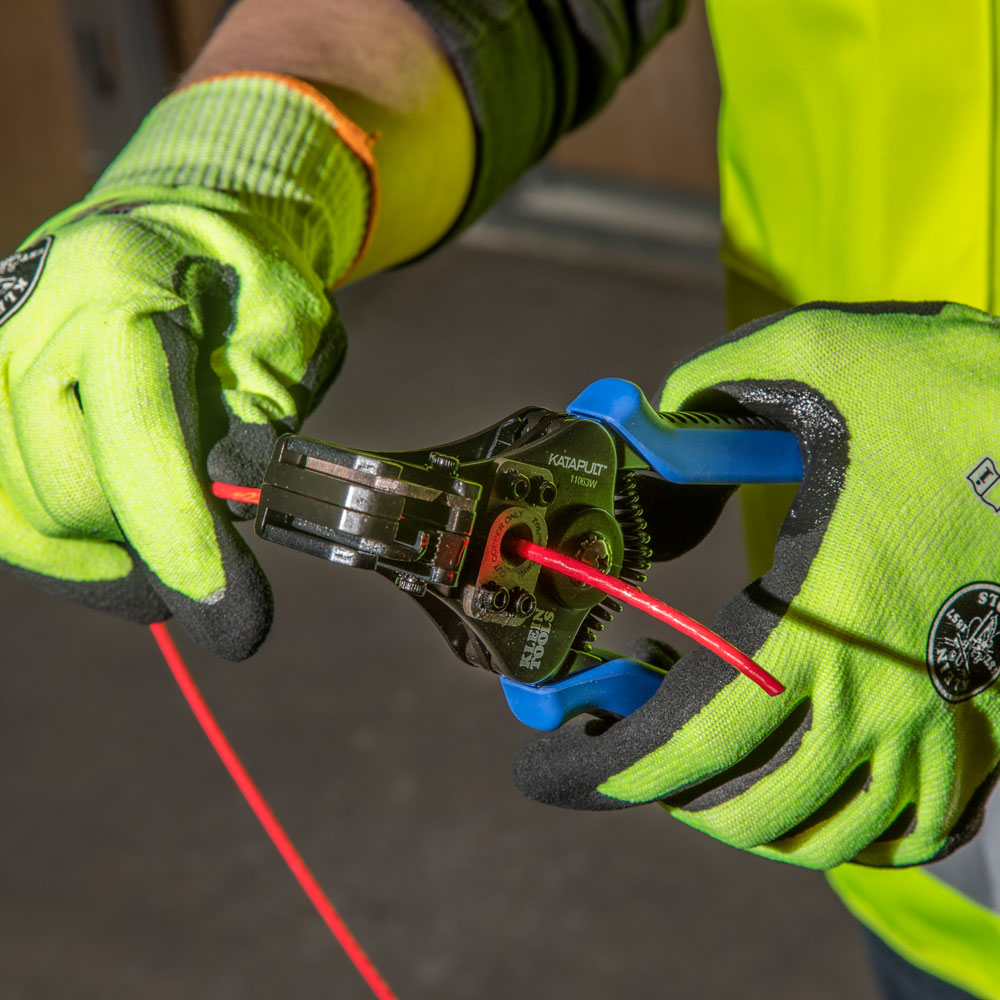 Klein Tools 11063W Katapult® Wire Stripper and Cutter for Solid and Stranded Wire - Edmondson Supply