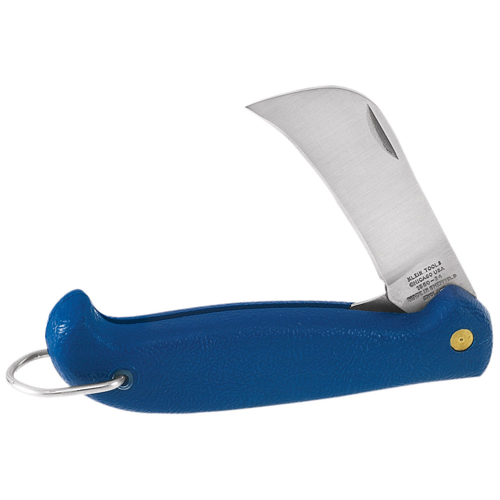Klein Tools 1550-24 Pocket Knife, 2-3/4-Inch Hawkbill Slitting Blade - Edmondson Supply