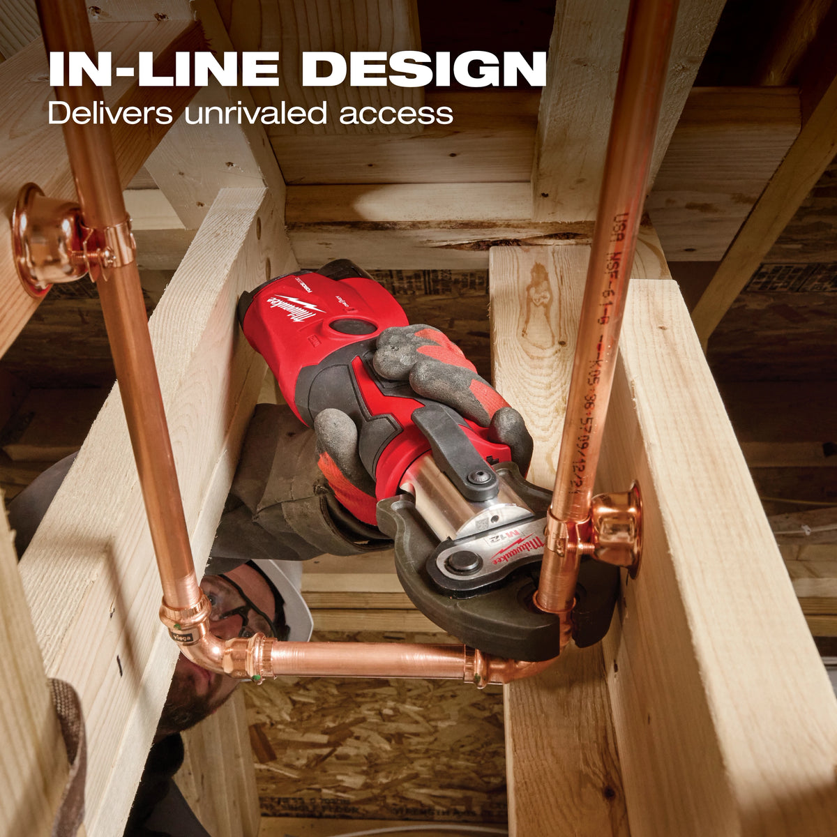 Milwaukee 2573-22 M12™ FORCE LOGIC™ Press Tool Kit w/ ONE‑KEY™ with 1/2" – 1" CTS‑V Jaws - Edmondson Supply