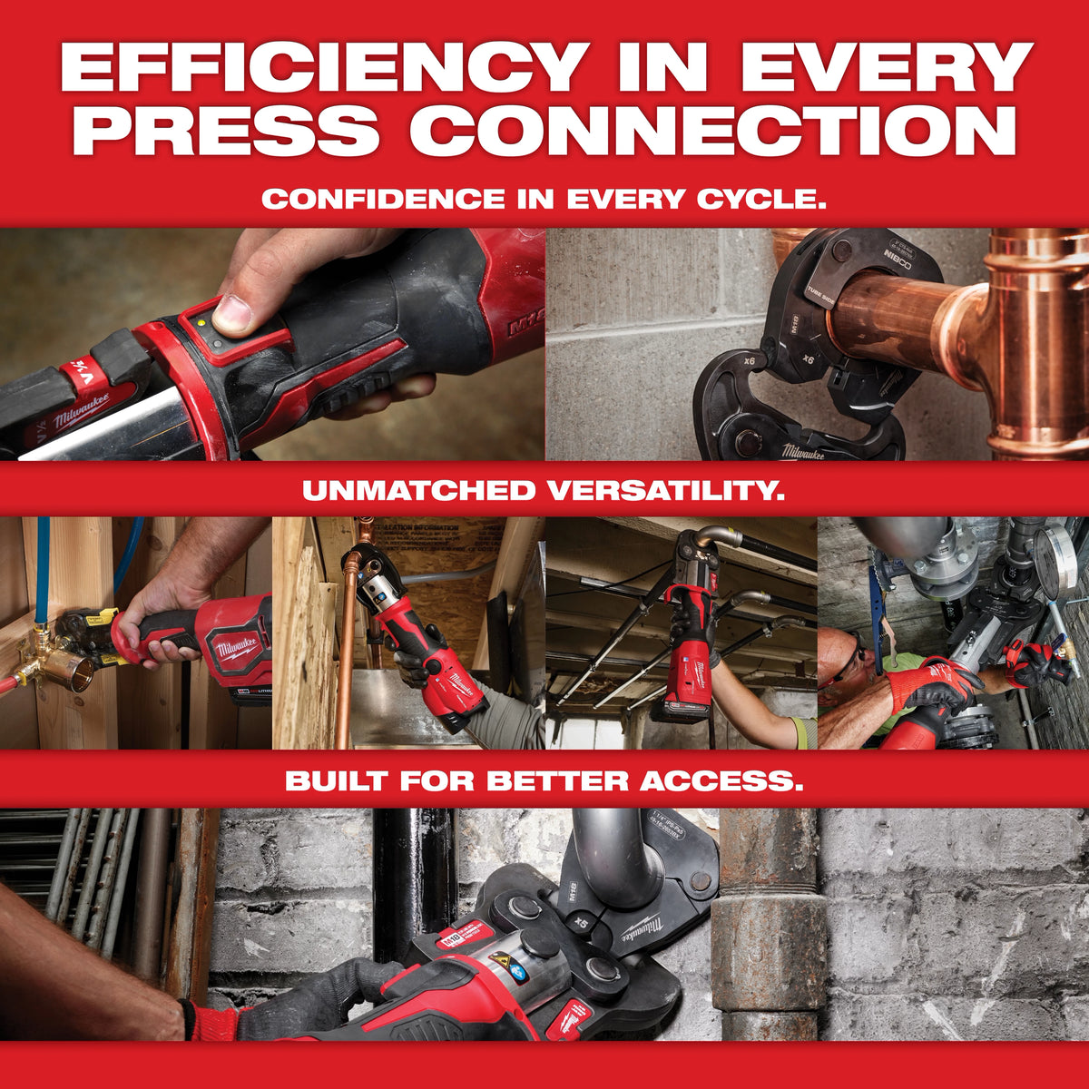 Milwaukee 2573-22 M12™ FORCE LOGIC™ Press Tool Kit w/ ONE‑KEY™ with 1/2" – 1" CTS‑V Jaws - Edmondson Supply