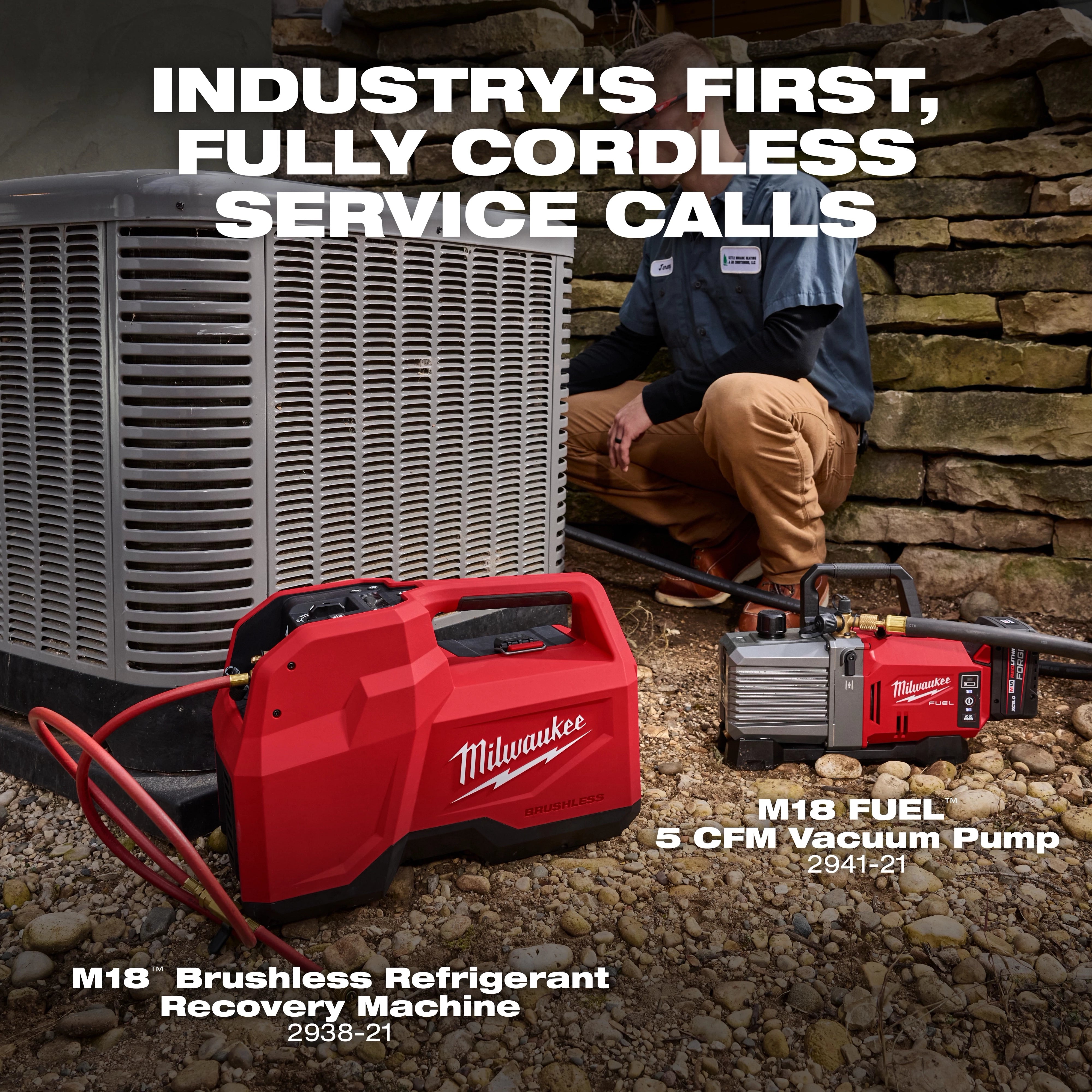 Milwaukee 2938-21 M18™ Brushless Refrigerant Recovery Machine - Edmondson Supply