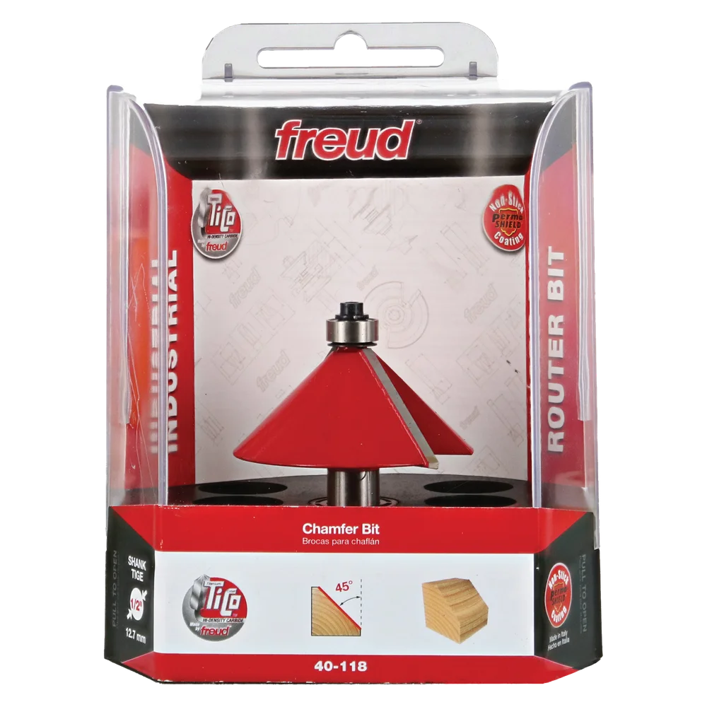 Freud 40-118 2-1/2" Chamfer Bit (Shank Dia. 1/2") - Edmondson Supply