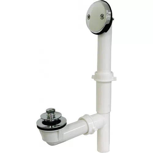 Watco 500-LT-PVC-CP LIFT & TURN Bath Waste, Tubular Plastic, PVC, Chrome Plated - Edmondson Supply