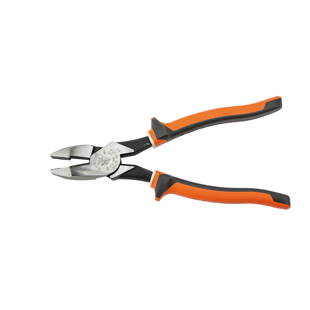 Klein Tools 2138NEEINS Insulated Pliers, Slim Handle Side Cutters, 8-Inch - Edmondson Supply