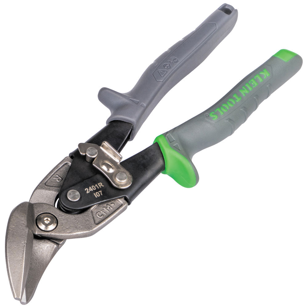 Klein Tools 2401R Offset Right-Cutting Aviation Snips - Edmondson Supply