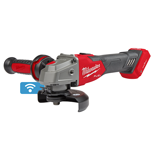 Milwaukee 2883-20 M18 FUEL™ 4-1/2" / 5" Braking Grinder w/ ONE-KEY™ Slide Switch, Lock-On - Edmondson Supply
