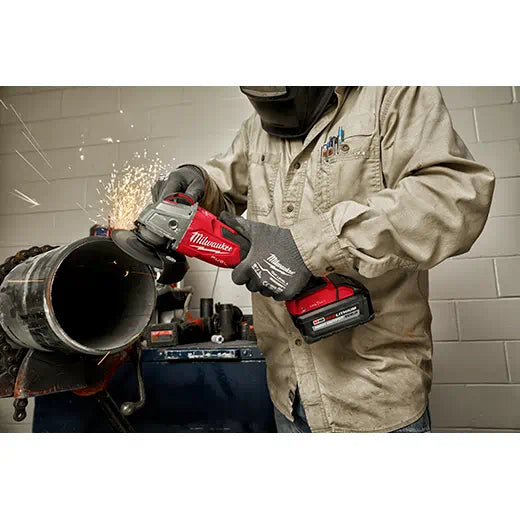 Milwaukee 2883-20 M18 FUEL™ 4-1/2" / 5" Braking Grinder w/ ONE-KEY™ Slide Switch, Lock-On - Edmondson Supply
