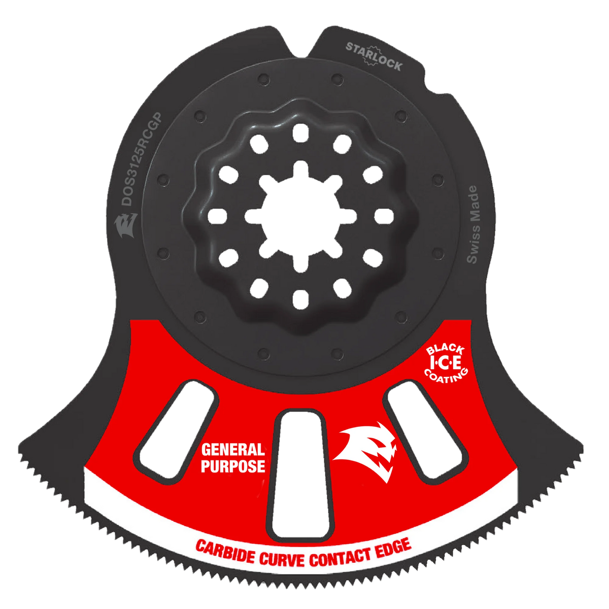 Diablo Tools DOS3125RCGP 3-1/8" AMPED™ Demo Demon™ Starlock Carbide Teeth Oscillating Blade for General Purpose Cuts - Edmondson Supply