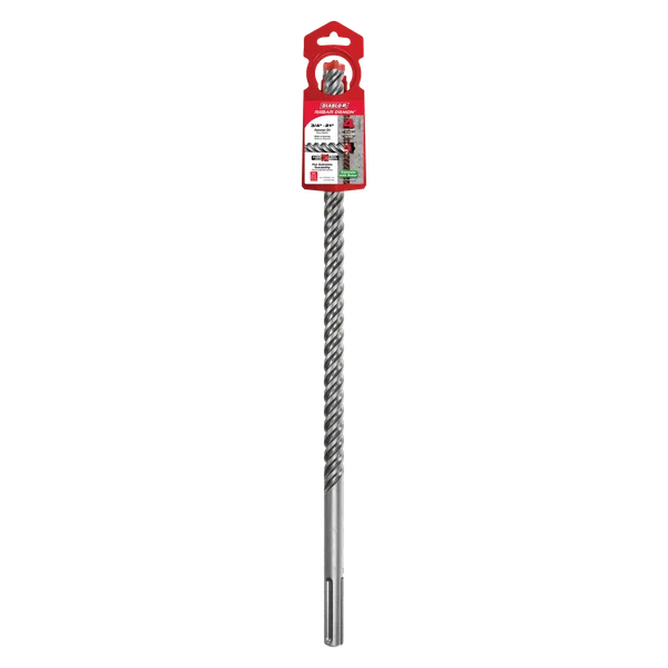 Diablo Tools DMAMX1140 3/4" x 16" x 21" Rebar Demon™ SDS-Max 4-Cutter Full Carbide Head Hammer Drill Bit - Edmondson Supply
