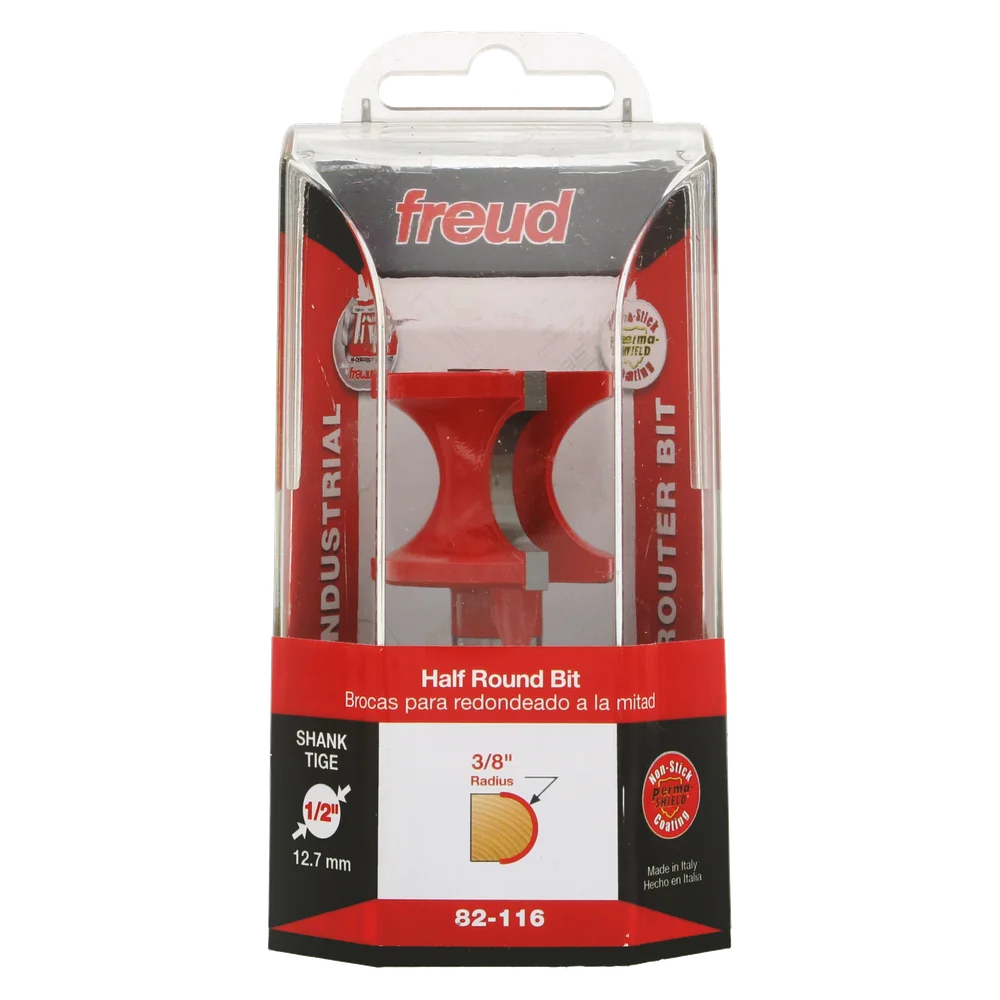 Freud 82-116 3/8" Radius Half Round Bit (Shank Diameter: 1/2") - Edmondson Supply