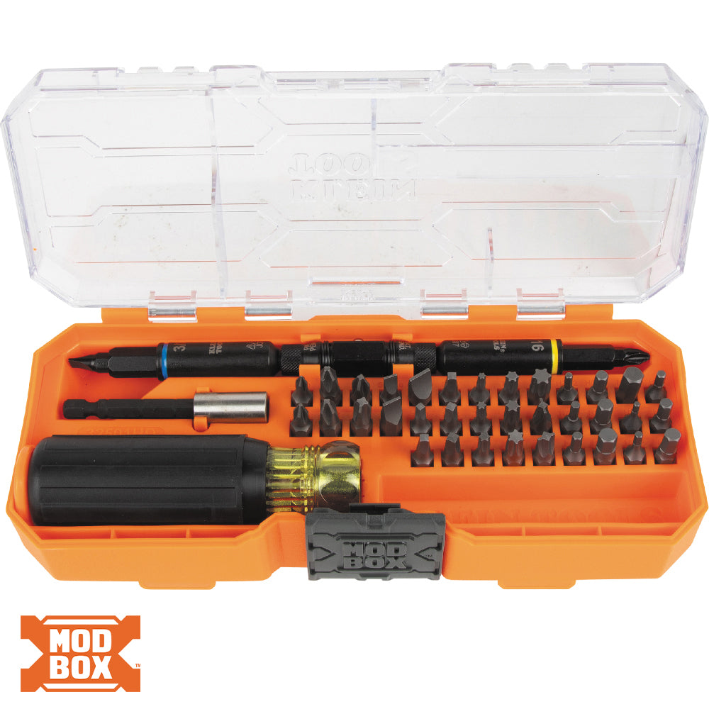 Klein Tools 32501HD KNECT™ Impact-Rated Multi-Bit Screwdriver / Nut Driver Set, 46-Piece - Edmondson Supply