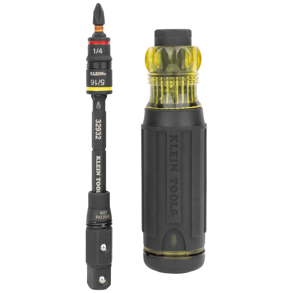 Klein Tools 32516HD KNECT™ 16-in-1 Impact Rated Hybrid Screwdriver / Nut Driver - Edmondson Supply