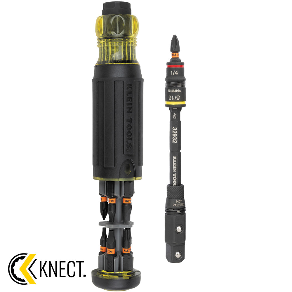 Klein Tools 32516HD KNECT™ 16-in-1 Impact Rated Hybrid Screwdriver / Nut Driver - Edmondson Supply