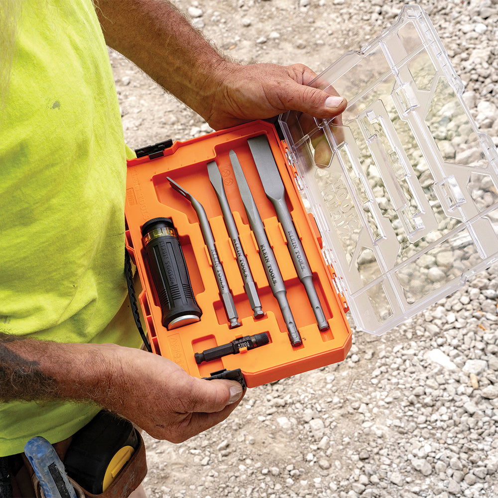 Klein Tools 32755SD SDS Chisel Bit Set with Handle 6-Piece - Edmondson Supply