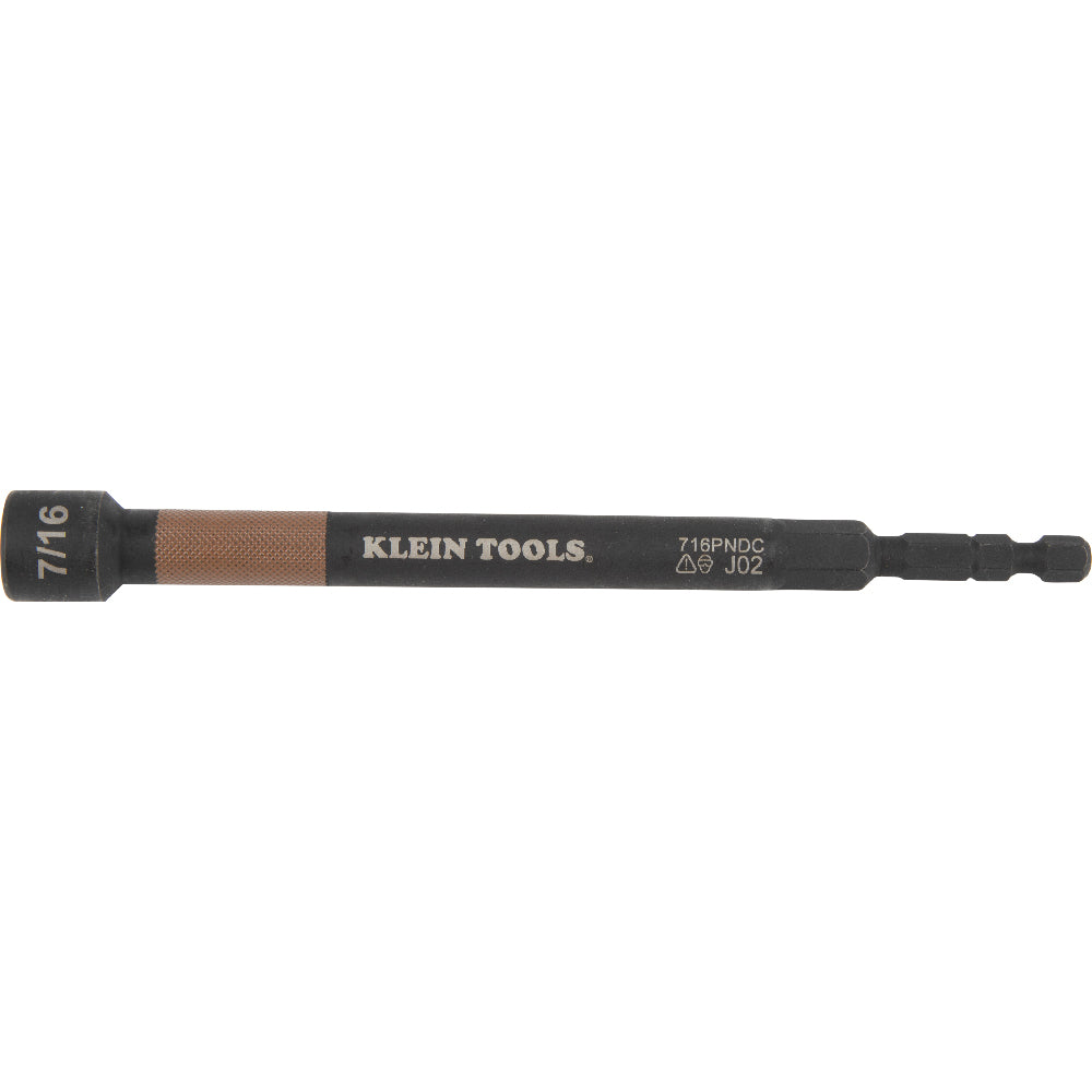 Klein Tools 716PNDC 7/16-Inch Magnetic Color-Coded Power Nut Setter - Edmondson Supply