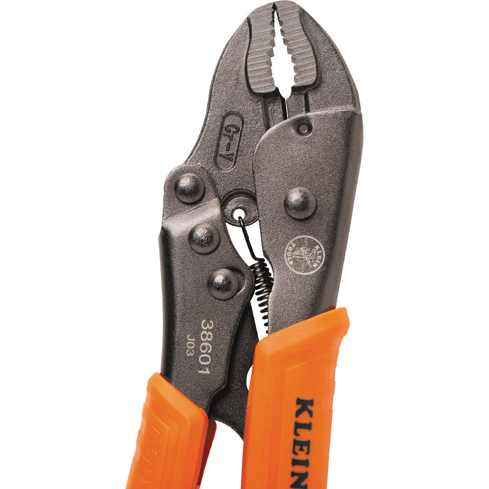 Klein Tools 38601 Curved Jaw Locking Pliers, 7-Inch - Edmondson Supply