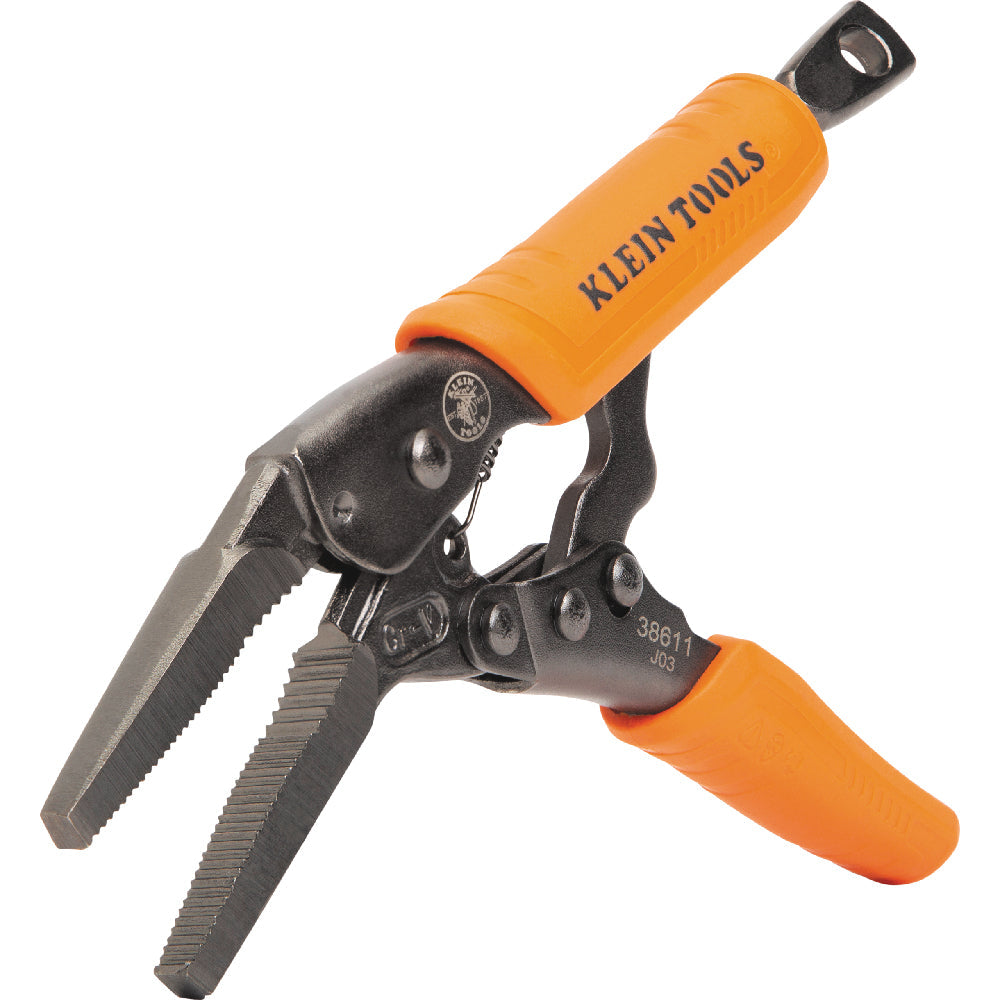 Klein Tools 38665 Locking Pliers, Long Nose 6-Inch, Curved Jaw 7- and 10-Inch, 3-Piece - Edmondson Supply