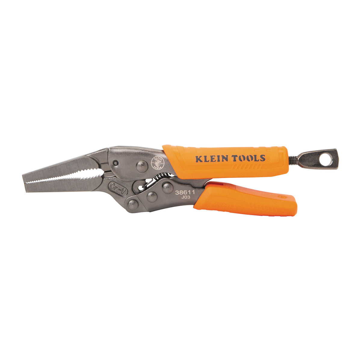 Klein Tools 38611 Long Nose Locking Pliers, 6-Inch - Edmondson Supply