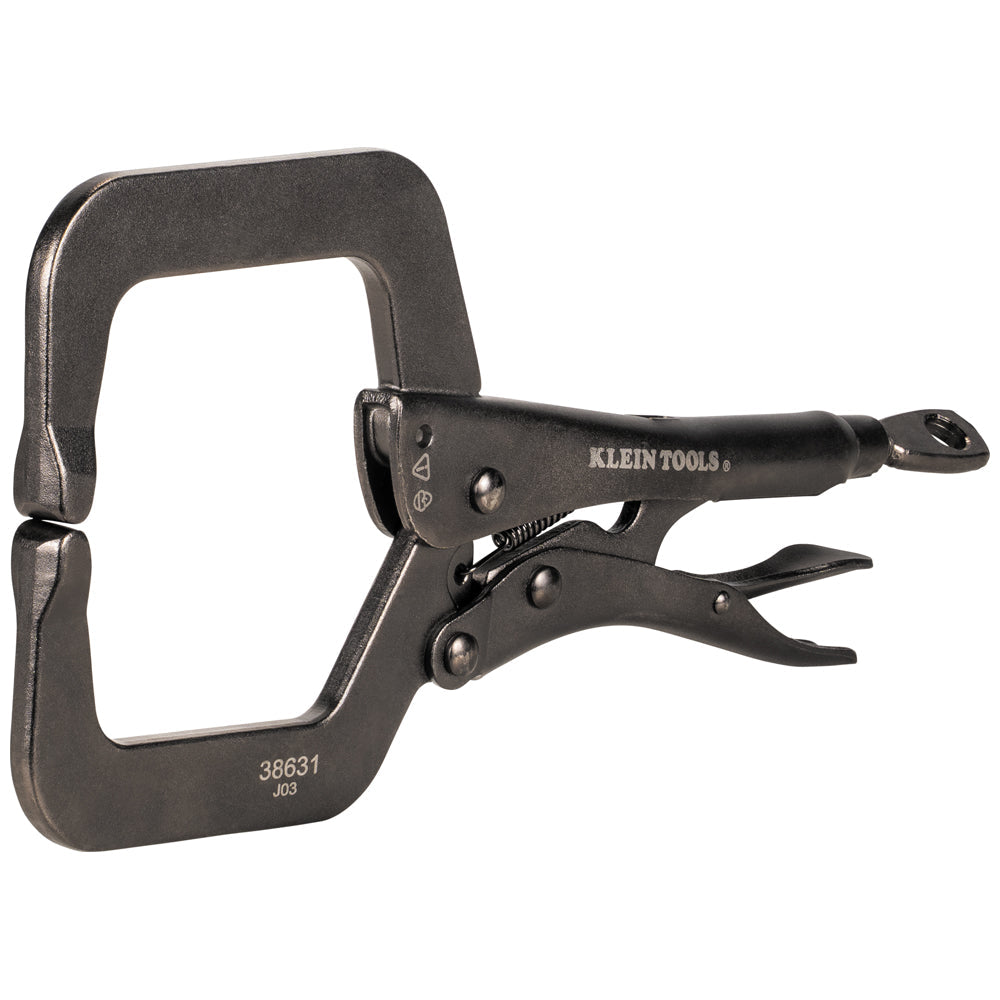 Klein Tools 38631 C-Clamp Locking Pliers With Standard Jaws, 9-Inch - Edmondson Supply