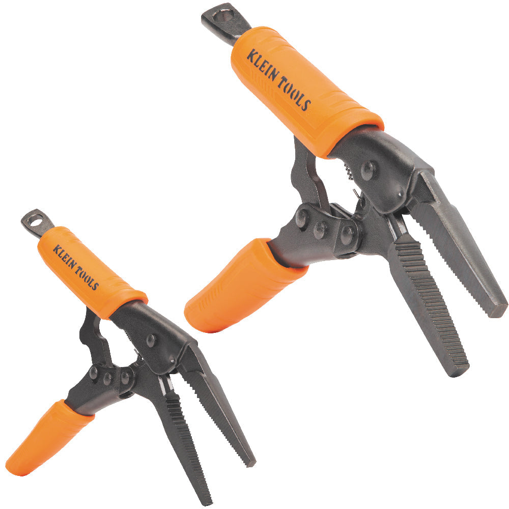 Klein Tools 38661 Long Nose Locking Pliers Set, 6- and 9-Inch, 2-Piece - Edmondson Supply