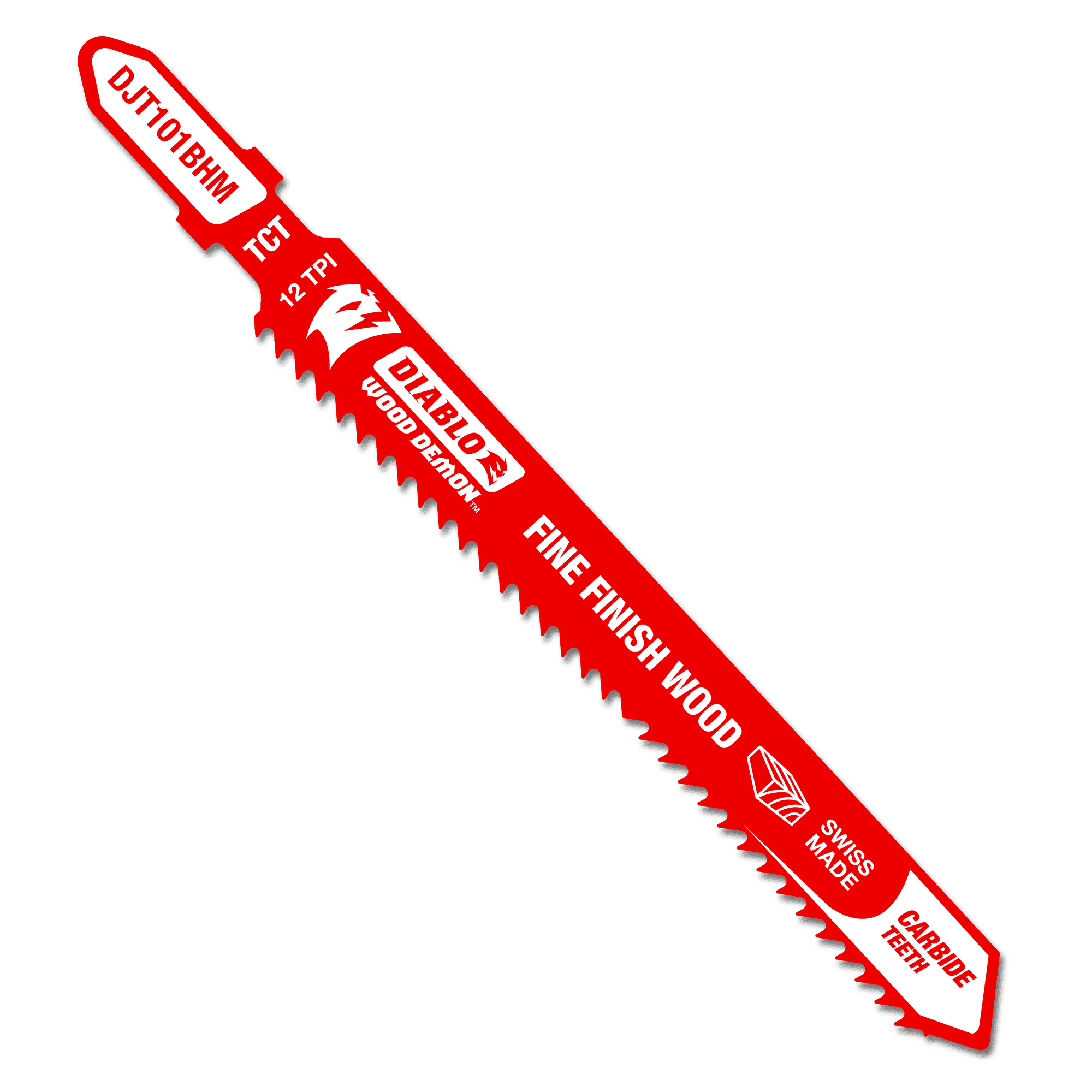 Diablo Tools DJT101BHM 4" 12TPI Wood Demon™ Carbide Teeth Jig Saw Blade for Fine Finish Wood - Edmondson Supply