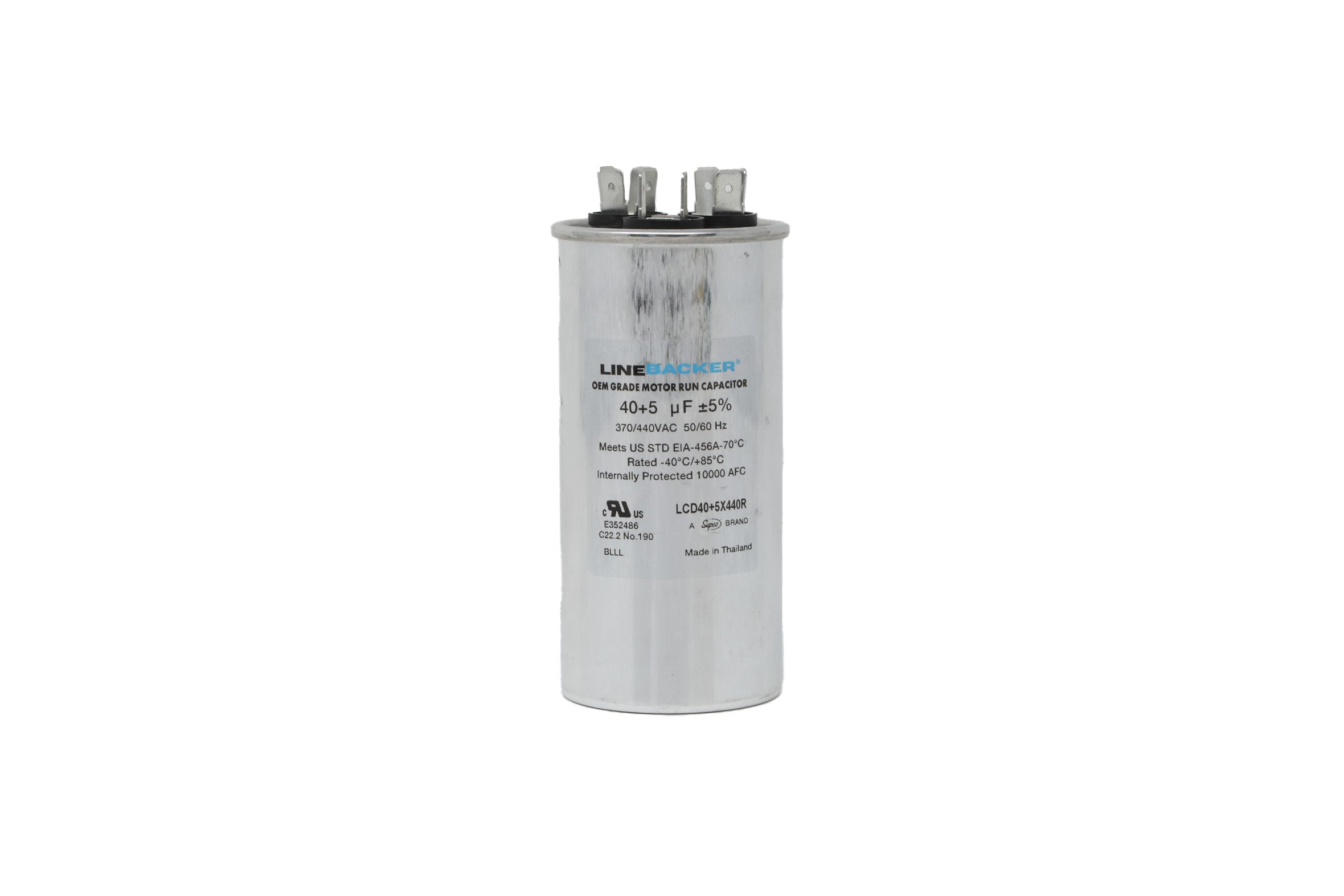 Supco Linebacker LCD40+5X440R Round Dual Run Capacitor - Edmondson Supply