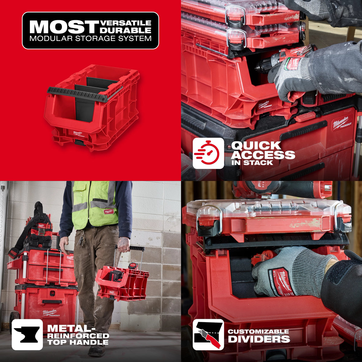 Milwaukee 48-22-8437 PACKOUT™ Compact Crate - Edmondson Supply