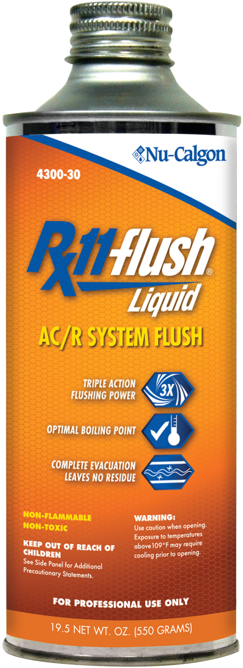 Nu-Calgon 4300-30 Rx11-flush liquid 19.5 fl. ounce Unpressurized Can - Edmondson Supply