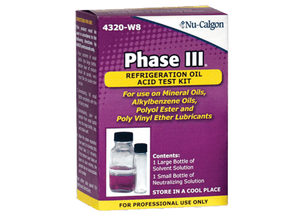 Nu-Calgon 4320-W8 Phase III Refrigerant Oil Acid Test Kit - Edmondson Supply
