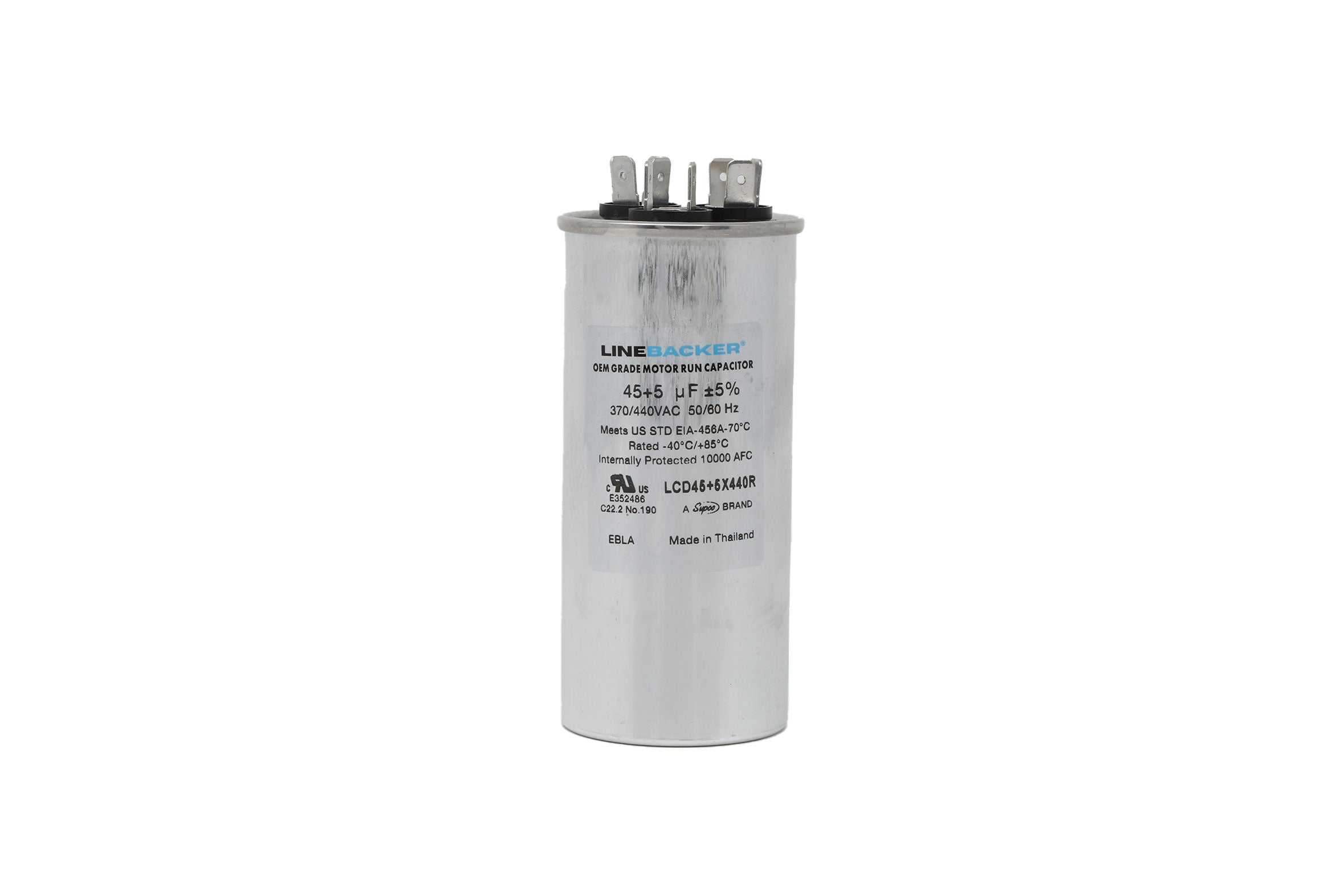Supco Linebacker LCD45+5X440R Round Dual Run Capacitor - Edmondson Supply