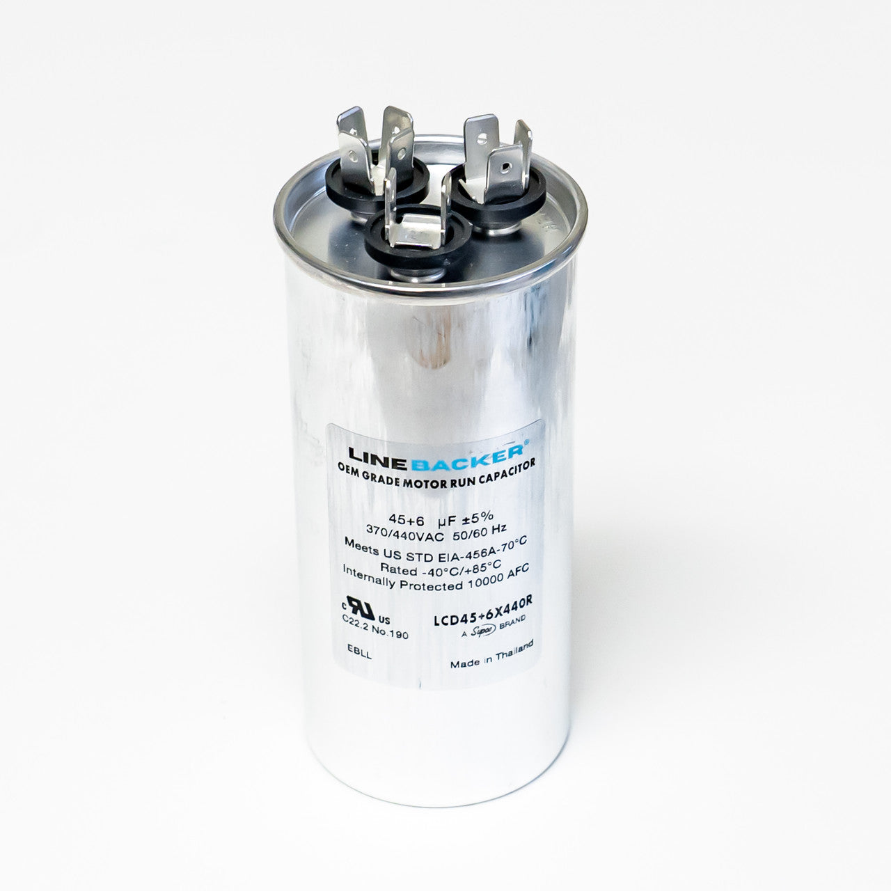 Supco Linebacker LCD45+6X440R Round Dual Run Capacitor - Edmondson Supply