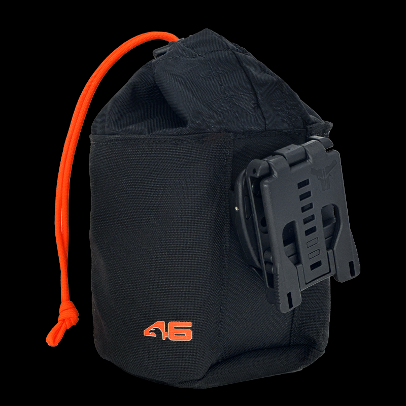 Atlas 46 Fastener Cinch Pouch ROTATE/QUICK RELEASE Black/Orange - Edmondson Supply
