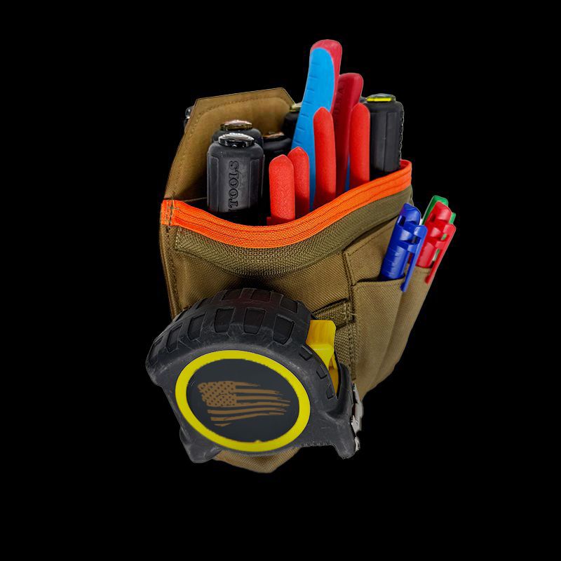 Atlas 46 Professional Technician's Pouch - ROTATE/QUICK RELEASE Coyote/Orange - Edmondson Supply