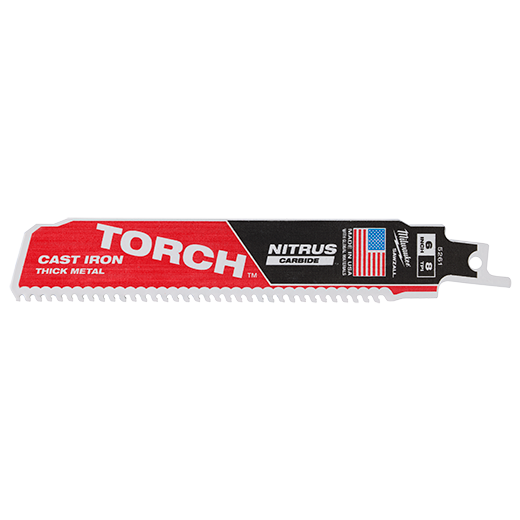Milwaukee 48-00-5261 SAWZALL® TORCH™ with NITRUS CARBIDE™ 6" 8TPI 1pk - Edmondson Supply