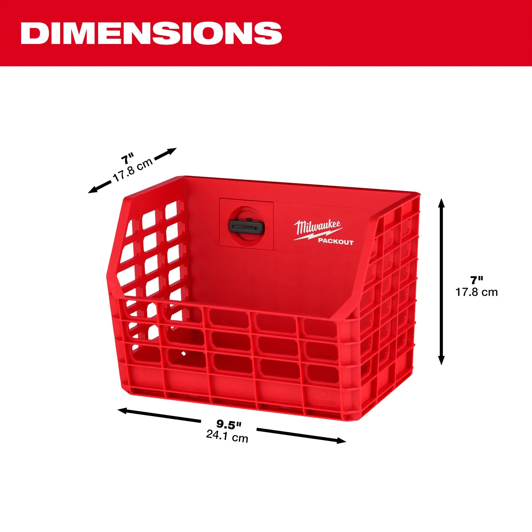 Milwaukee 48-22-8342 PACKOUT™ Compact Wall Basket - Edmondson Supply