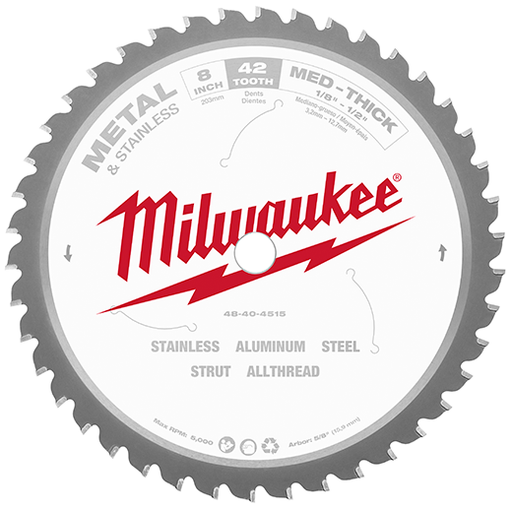 Milwaukee 48-40-4515 8" Circular Saw Metal Cutting Blade- 42T - Edmondson Supply